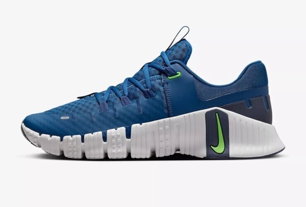 Size 10.5 Nike Free Metcon 5 Court Blue DV3949-401 Men's Training Shoes